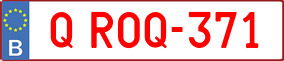 Trailer License Plate